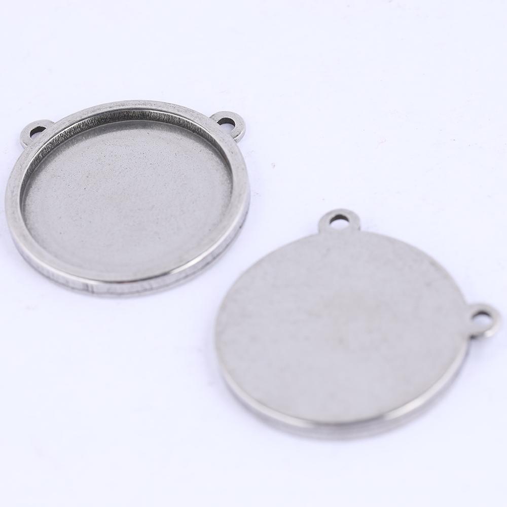 Bezels Set Pendant - 5 Pcs Blank Cabochon Base 16