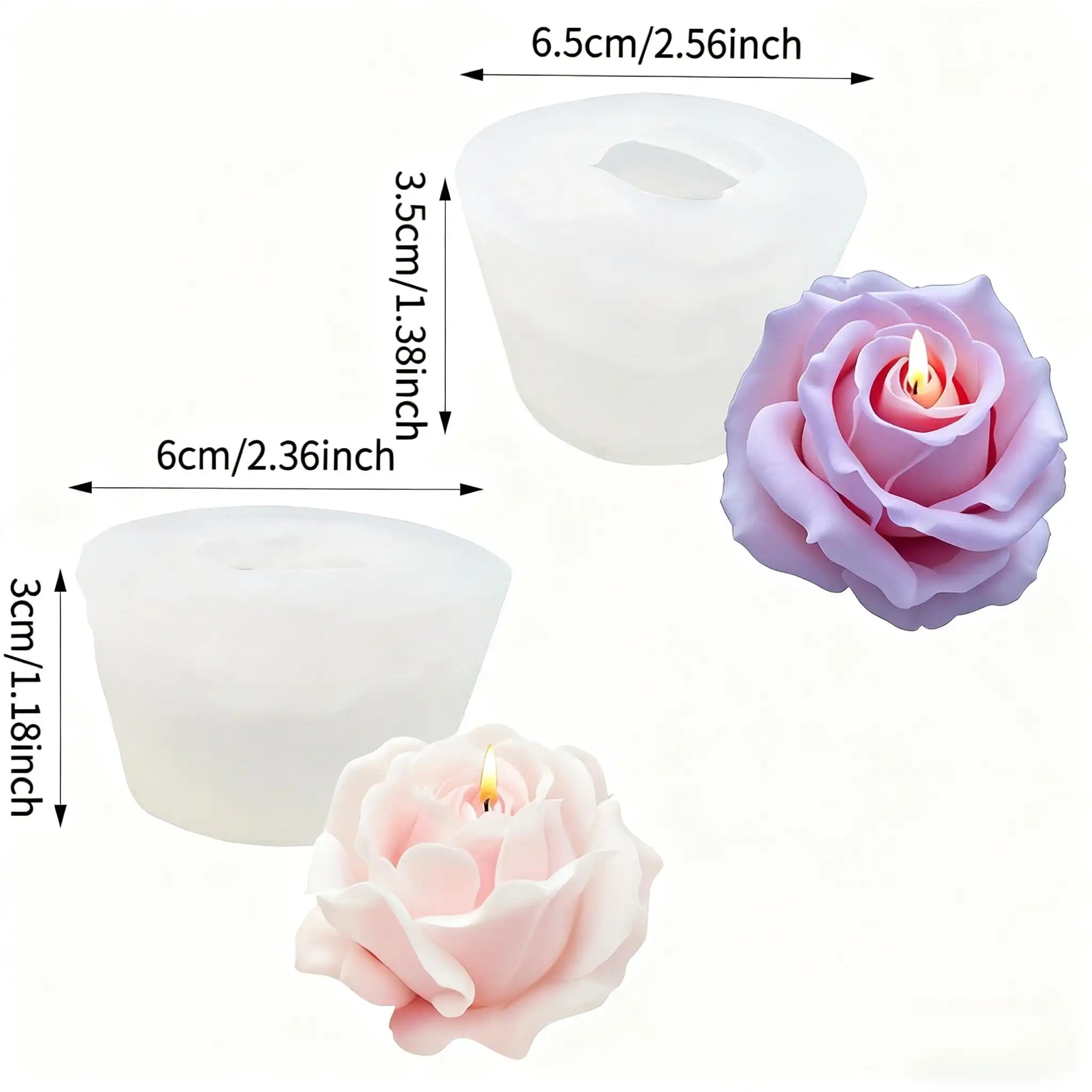 Set van 2 romantische 3D-rozen - Resin Craft Ideas recensie en prijs