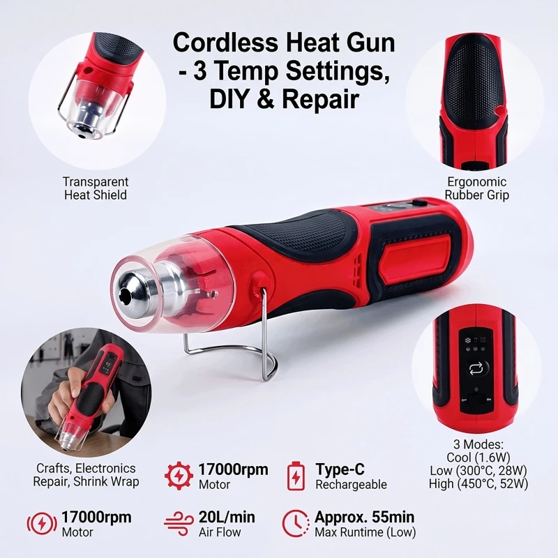Draagbare, draadloze mini-hitt - Heat Gun Small recensie en prijs