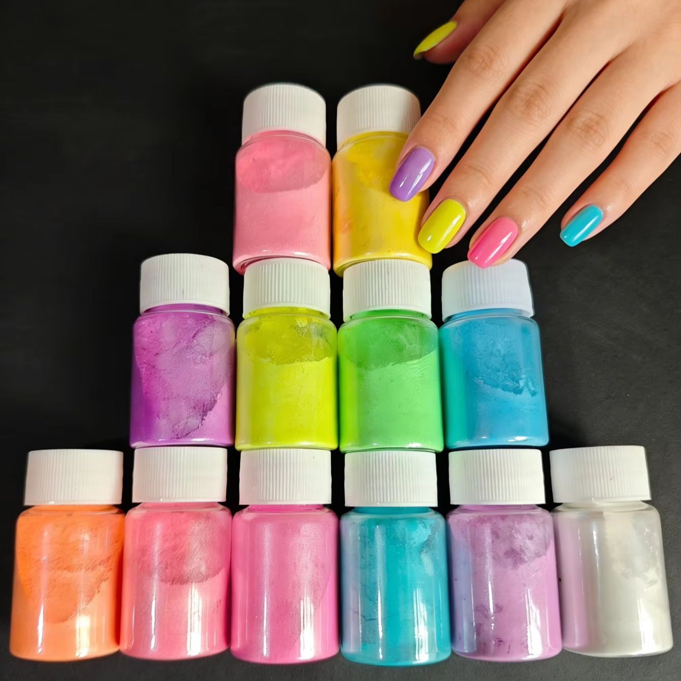 12 kleuren fluorescerend neonp - Resin Glitter Pack recensie en prijs