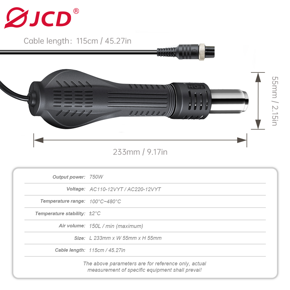 JCD HOT AIR GUN Soldeerstation - Heat Gun Small recensie en prijs