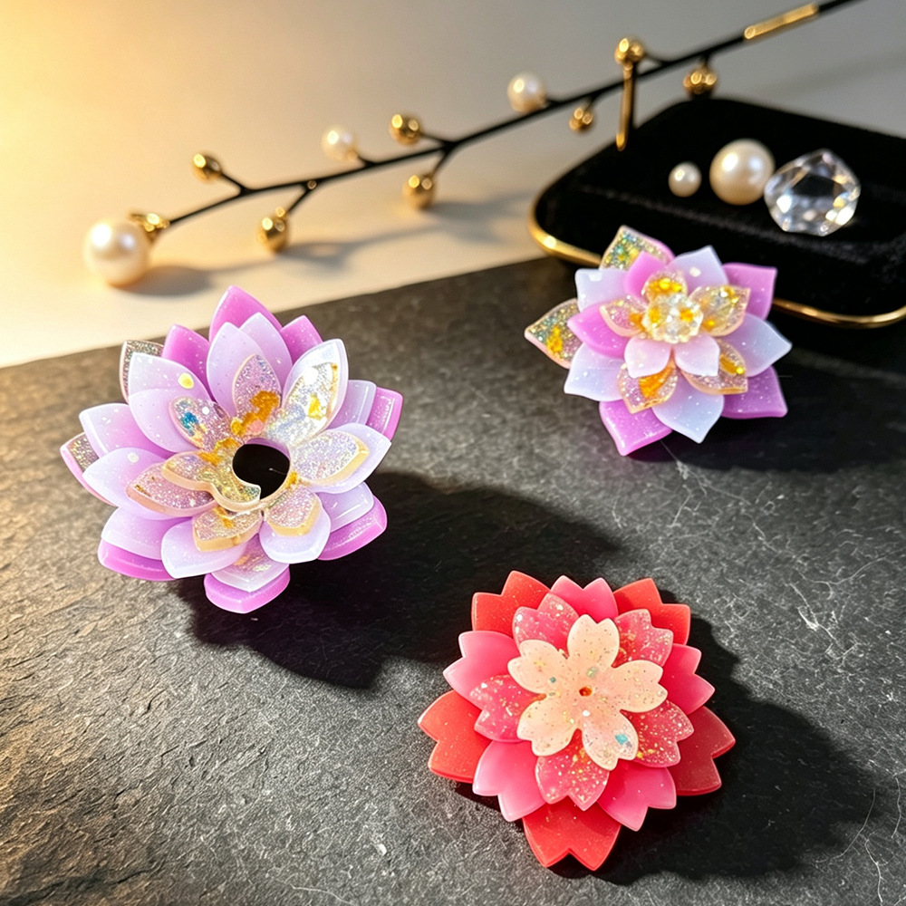 Meerlaagse bloemvormige silico - Resin Craft Ideas recensie en prijs