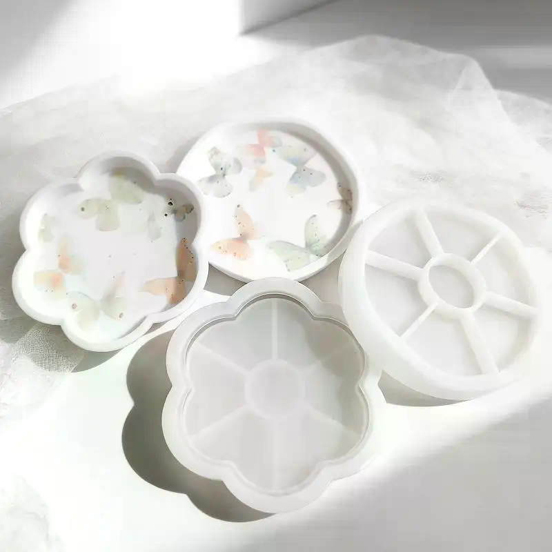 Bloem-/ronde vorm dienblad sil - Resin Craft Ideas recensie en prijs